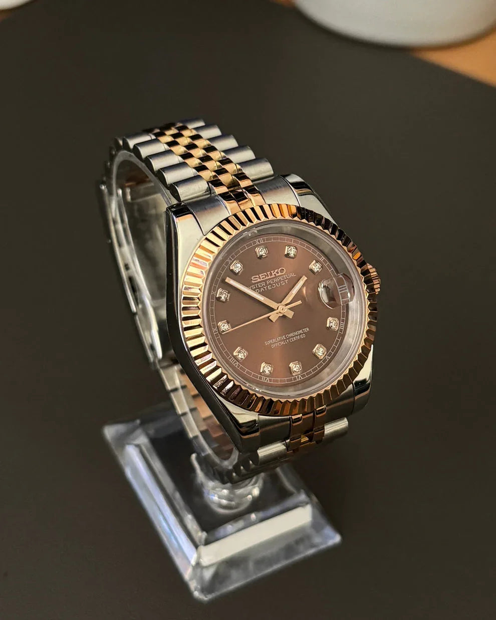 DATEJUST MOD CHOCOLATE TWO TONE