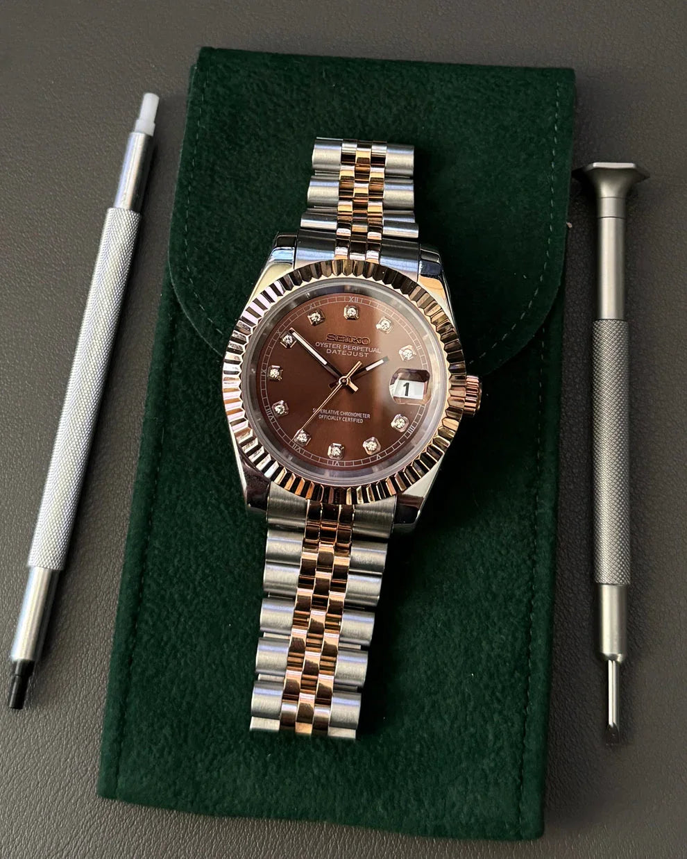 DATEJUST MOD CHOCOLATE TWO TONE