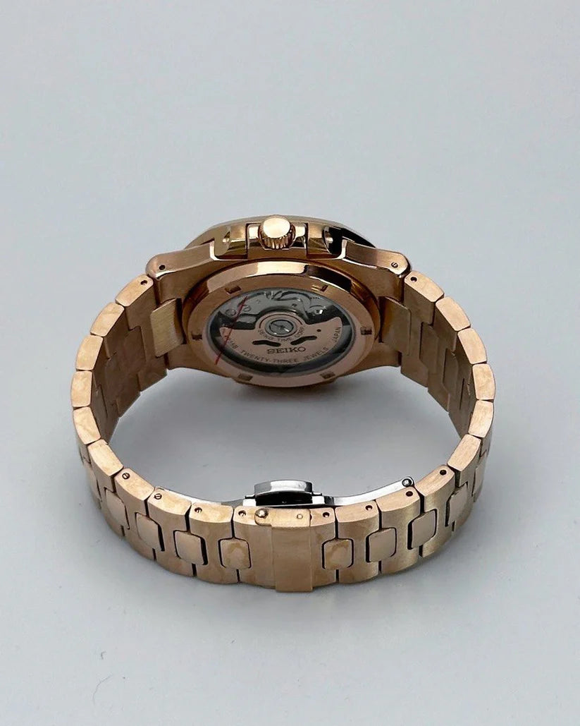 NAUTILUS MOD ROSE GOLD BROWN DIAMOND