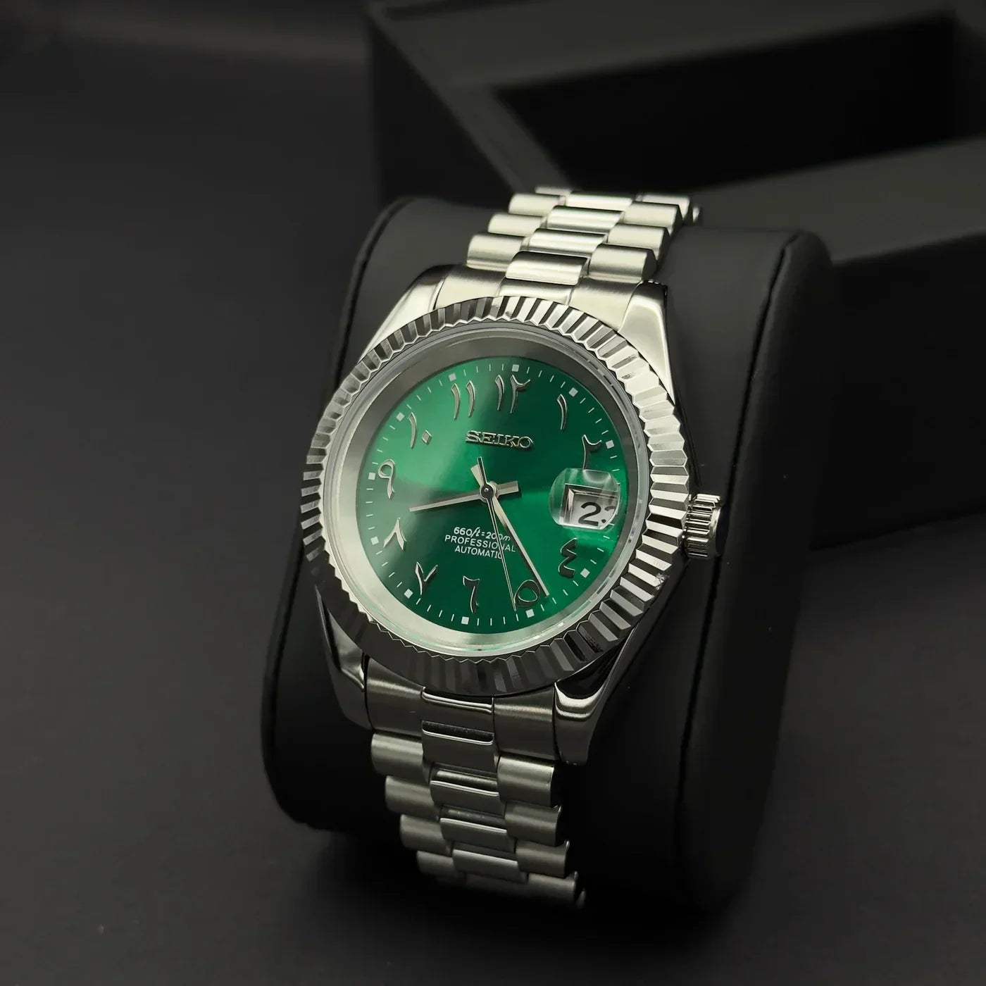 DATEJUST MOD GREEN ARABIC