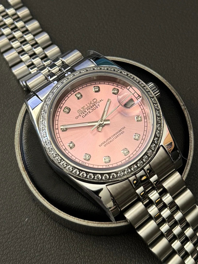DATEJUST MOD SUNBURST PINK DIAMOND