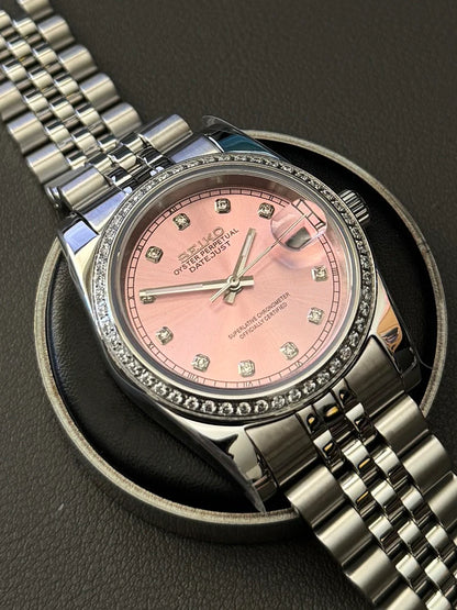 DATEJUST MOD SUNBURST PINK DIAMOND