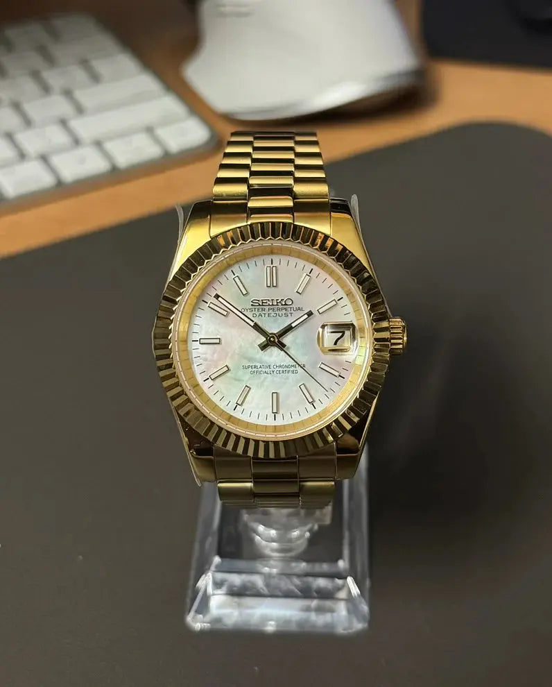 DATEJUST MOD GOLD PEARL LORO WATCHES