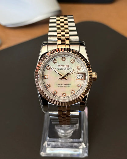 DATEJUST MOD WHITE PEARL TWO TONE
