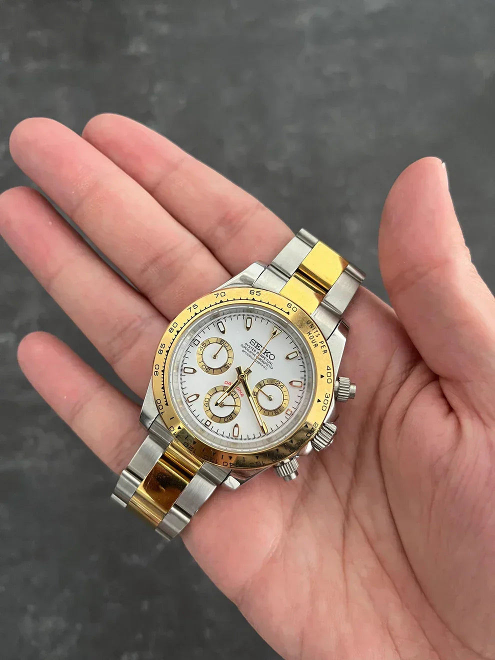 DAYTONA TWO TONE WHITE GOLD MOD