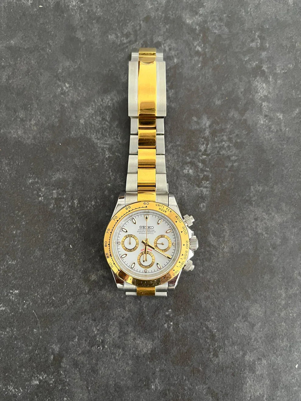 DAYTONA TWO TONE WHITE GOLD MOD