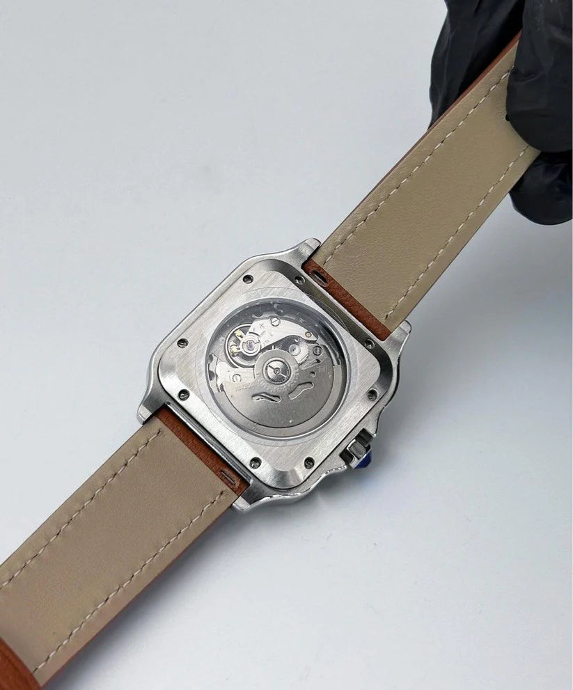 SANTOS MOD WHITE LEATHER STRAP
